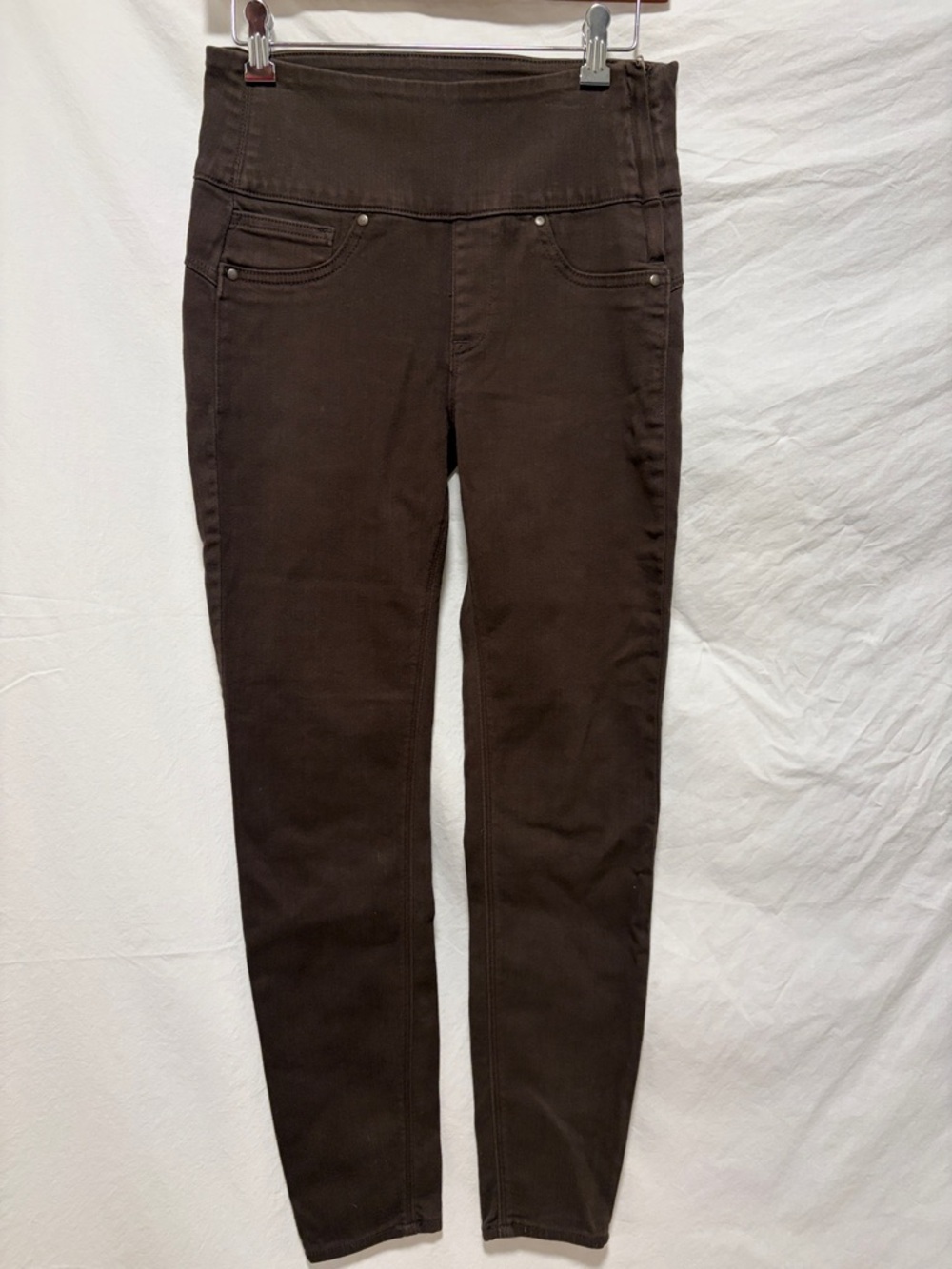 Spanx High-Waist Brown Stretch Skinny Pants size Medium - Good condition